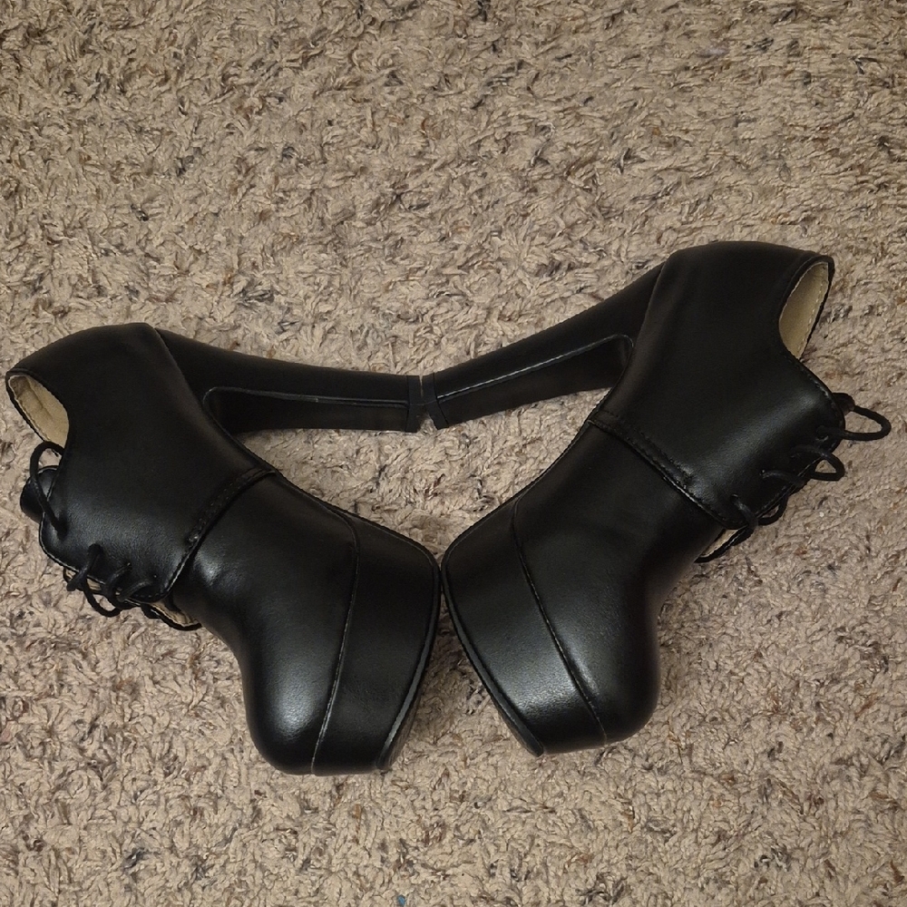 Corporate Goth Heels Eu37 Never Worn - Picture 2 of 4